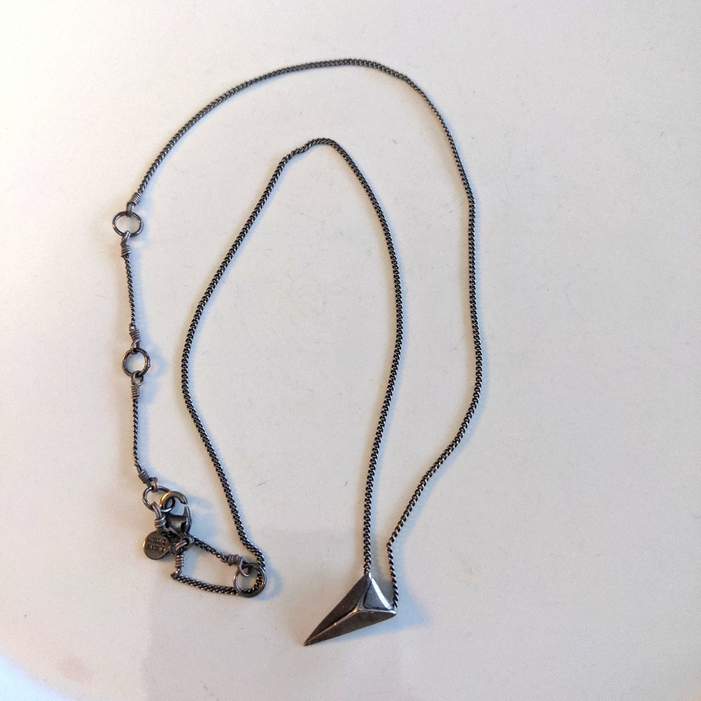 Alexis Bittar Small Pyramid Pendant Necklace
